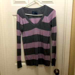 Long sleeve striped sweater